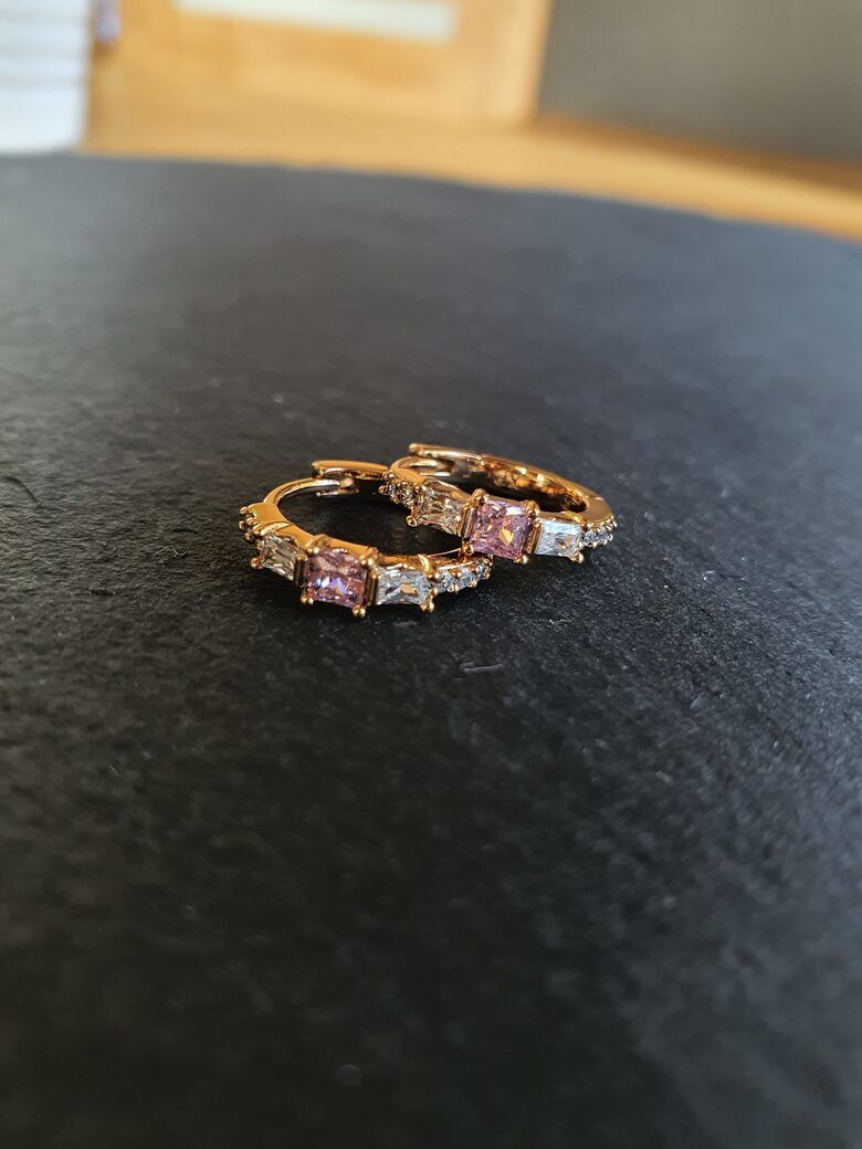 Серьги с цирконами